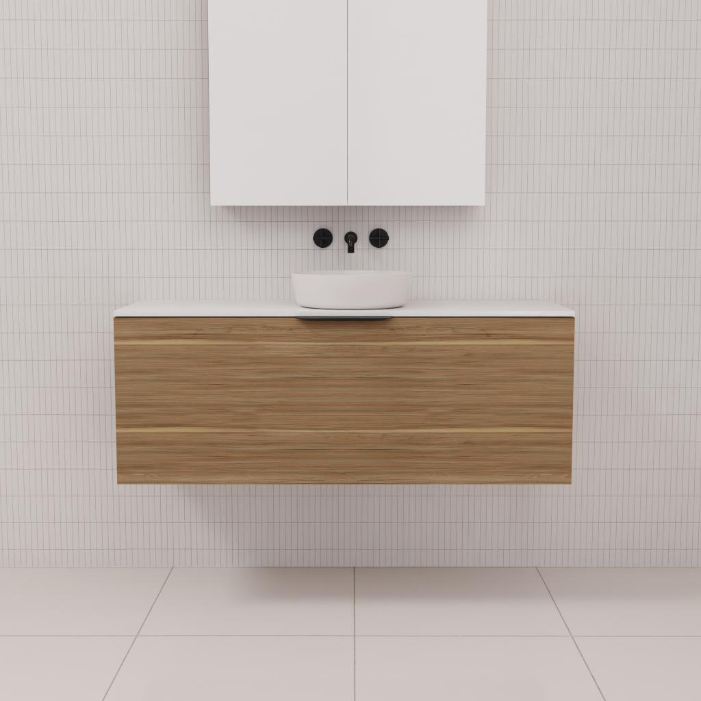 Zoe - 1200mm Tuscan Oak Wall Hung Vanity