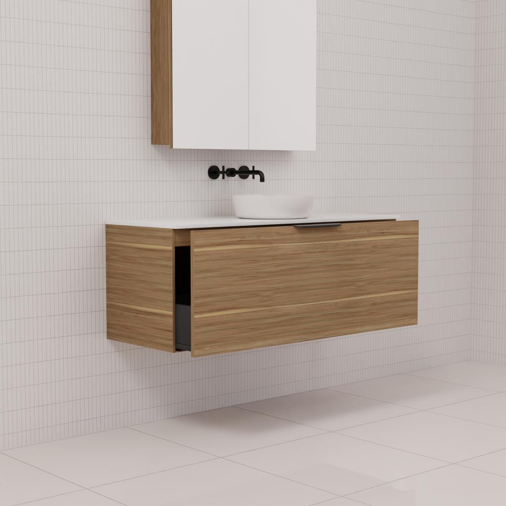 Zoe - 1200mm Tuscan Oak Wall Hung Vanity