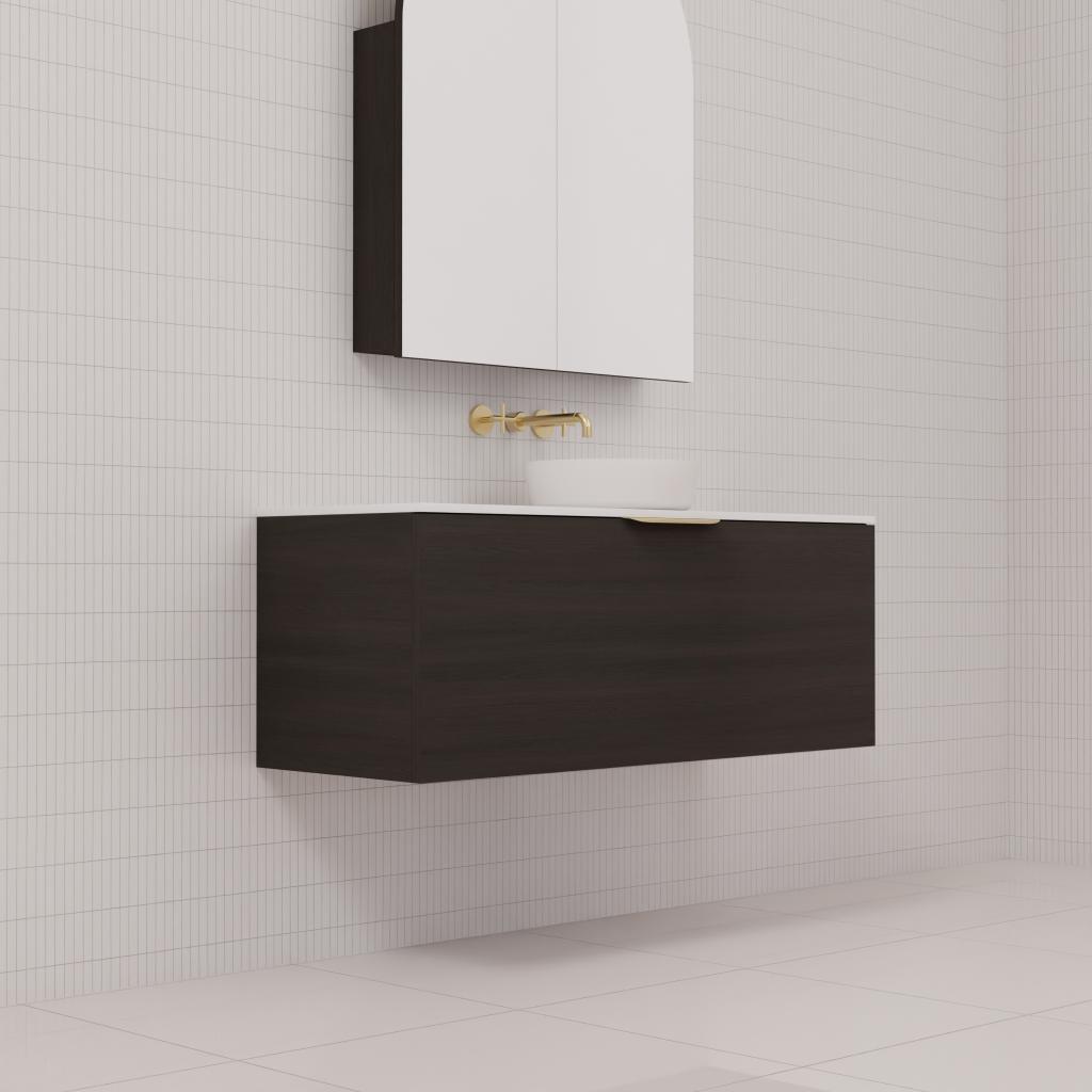Zoe - 1200mm Smoked Onyx Wall Hung Vanity