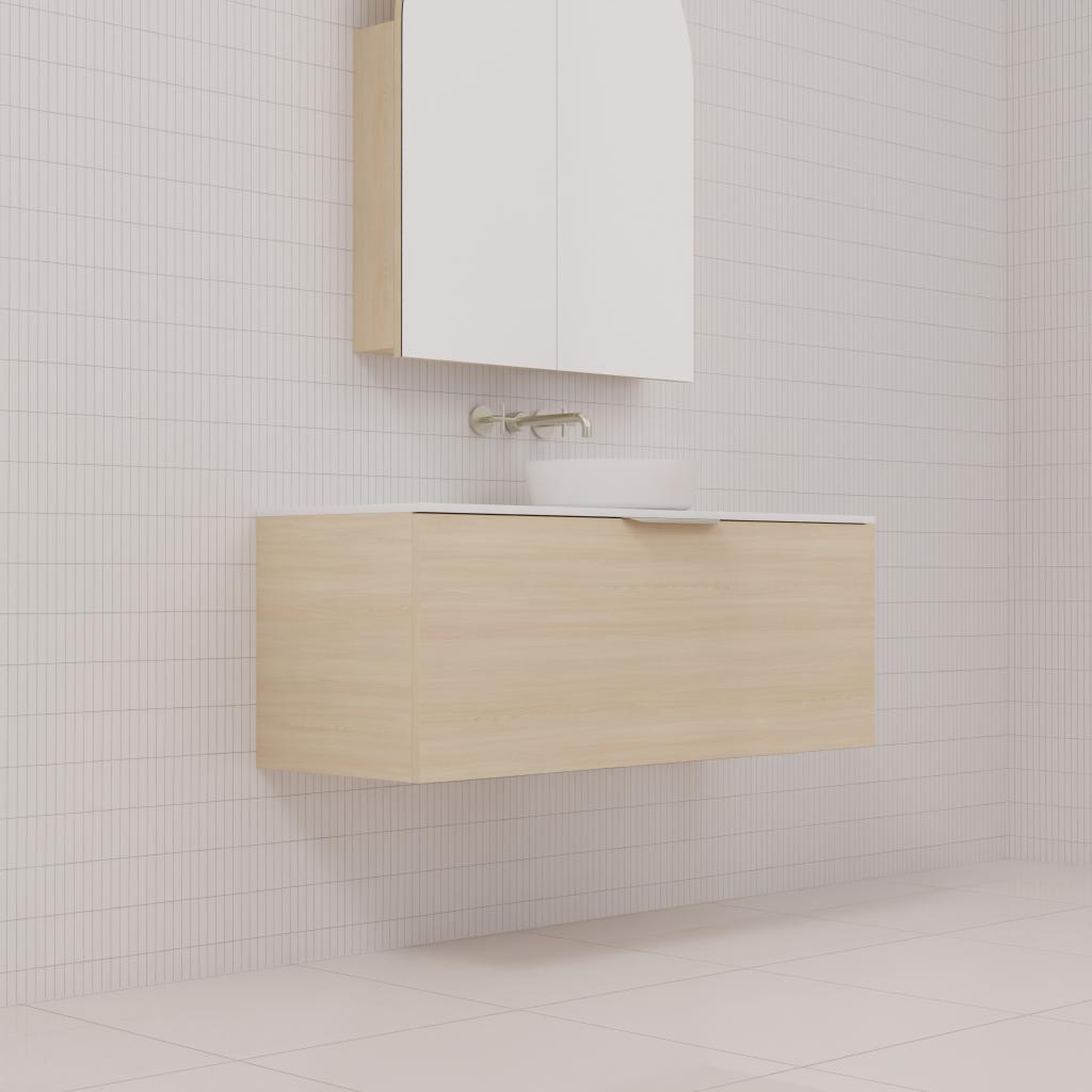 Zoe - 1200mm Vero Oak Wall Hung Vanity