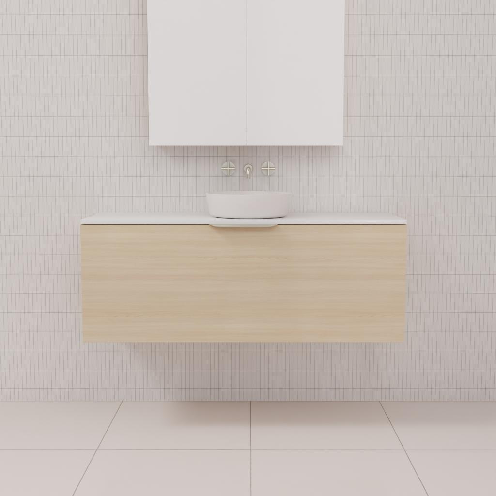 Zoe - 1200mm Vero Oak Wall Hung Vanity