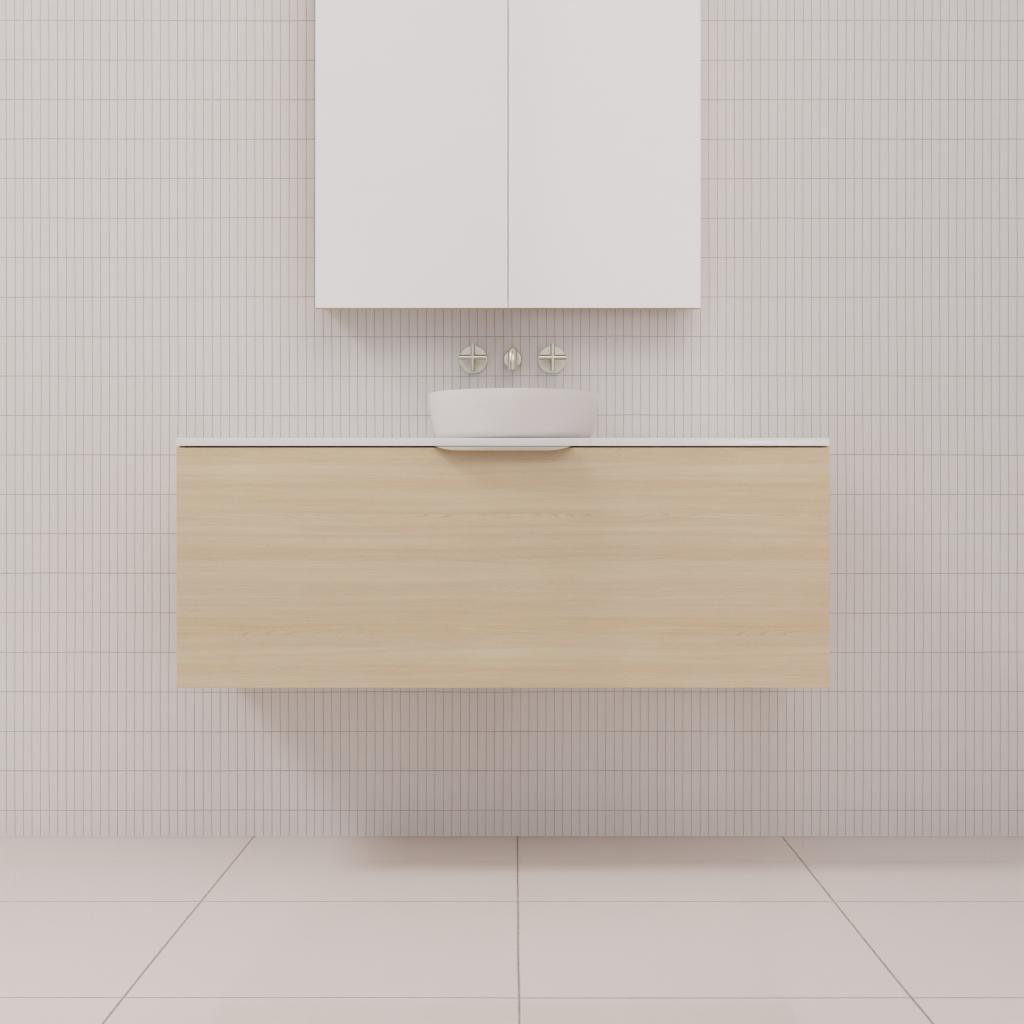 Zoe - 1200mm Vero Oak Wall Hung Vanity