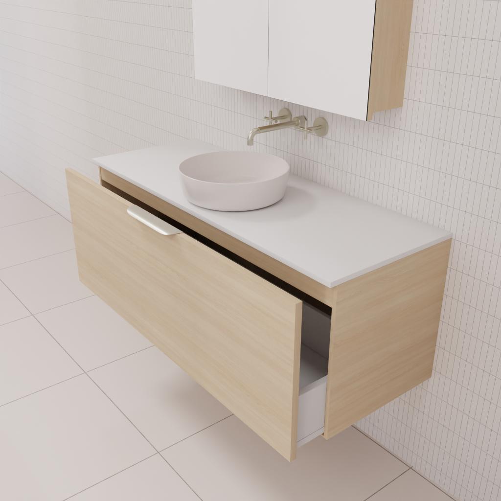 Zoe - 1200mm Vero Oak Wall Hung Vanity