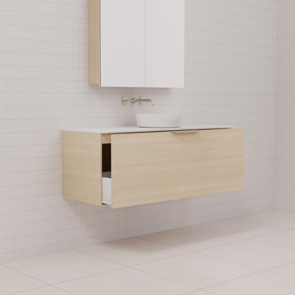 Zoe - 1200mm Vero Oak Wall Hung Vanity