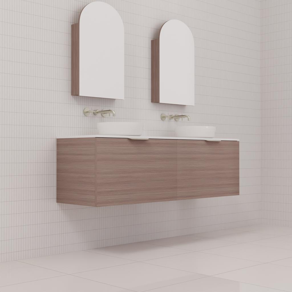 Zoe - 1500mm Urban Oak Wall Hung Vanity
