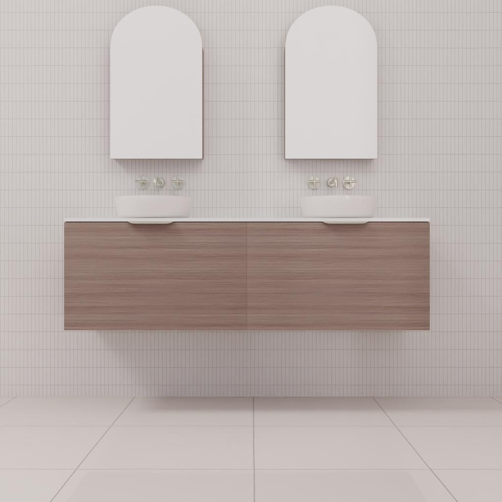 Zoe - 1500mm Urban Oak Wall Hung Vanity