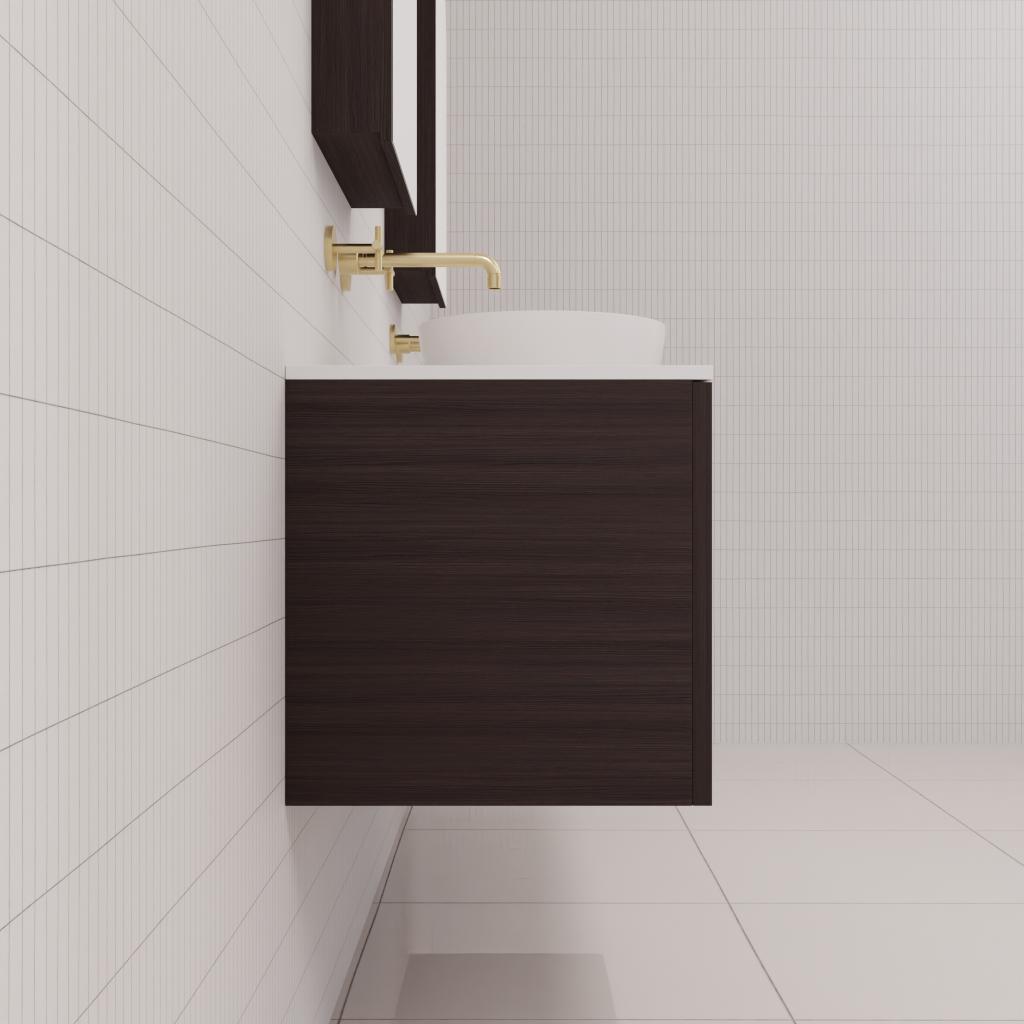 Zoe - 1800mm Espresso Oak Wall Hung Vanity
