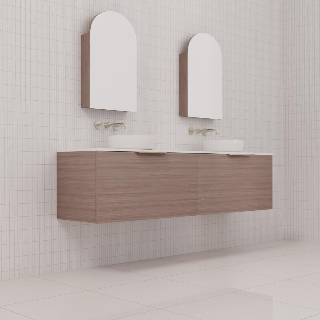Zoe - 1800mm Urban Oak Wall Hung Vanity