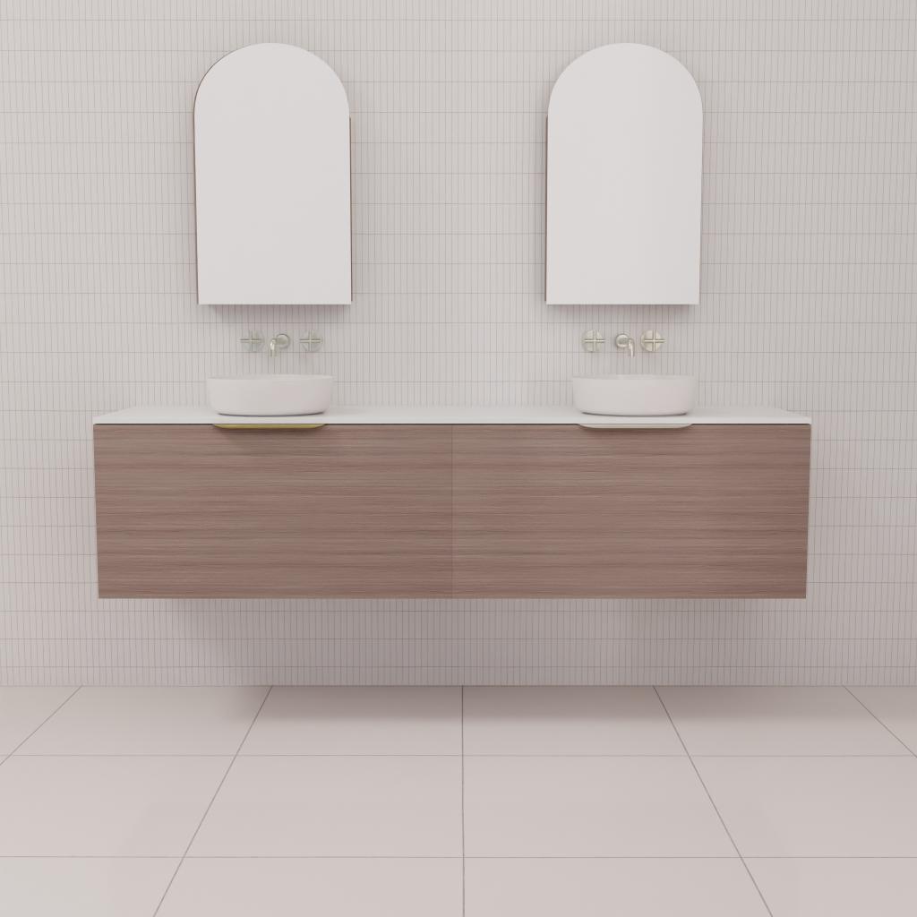 Zoe - 1800mm Urban Oak Wall Hung Vanity