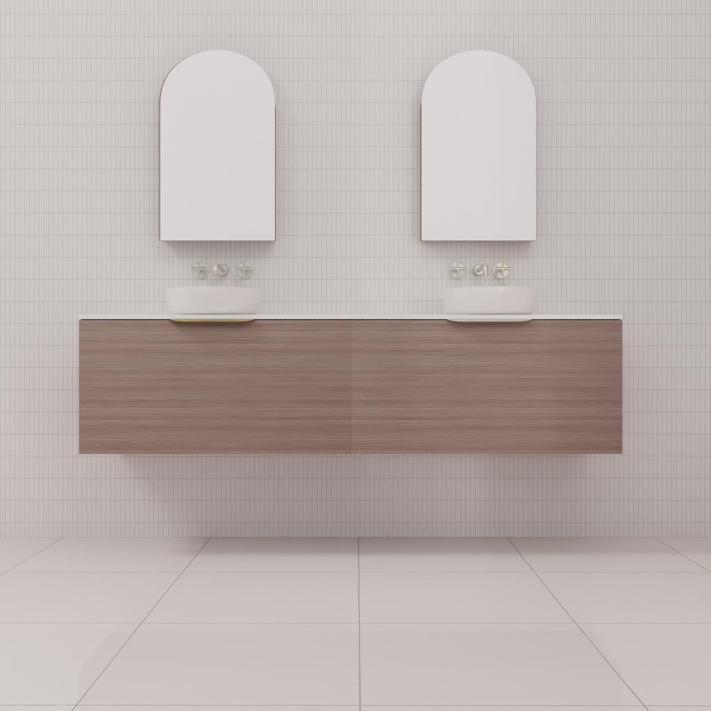 Zoe - 1800mm Urban Oak Wall Hung Vanity