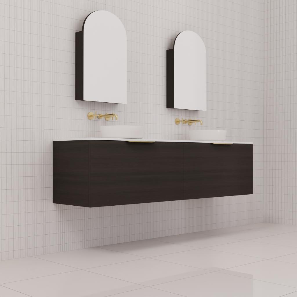 Zoe - 1800mm Smoked Onyx Wall Hung Vanity