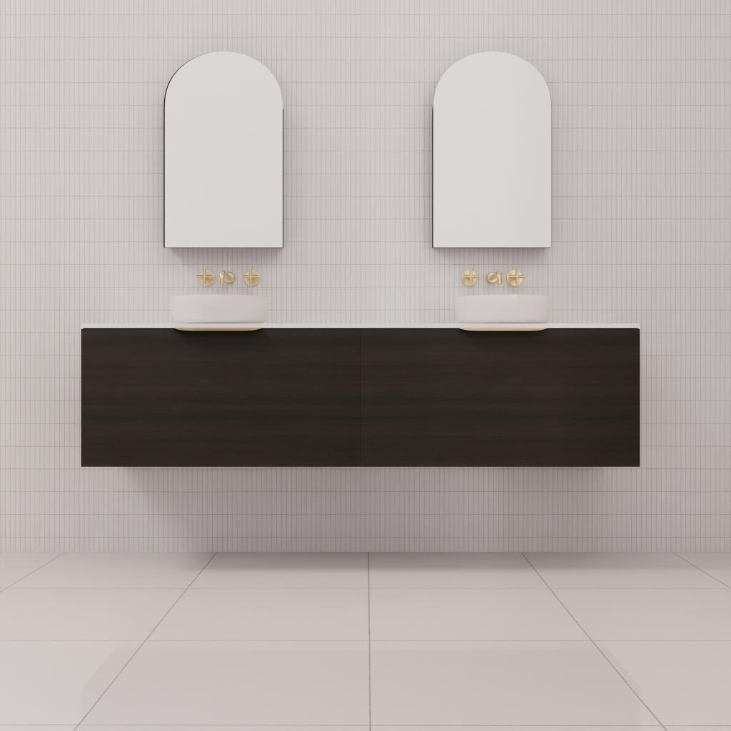 Zoe - 1800mm Smoked Onyx Wall Hung Vanity
