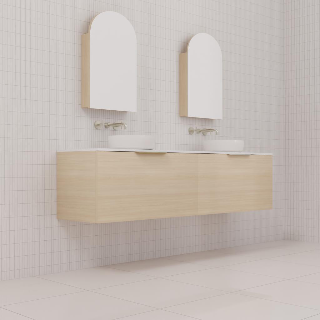 Zoe - 1800mm Vero Oak Wall Hung Vanity