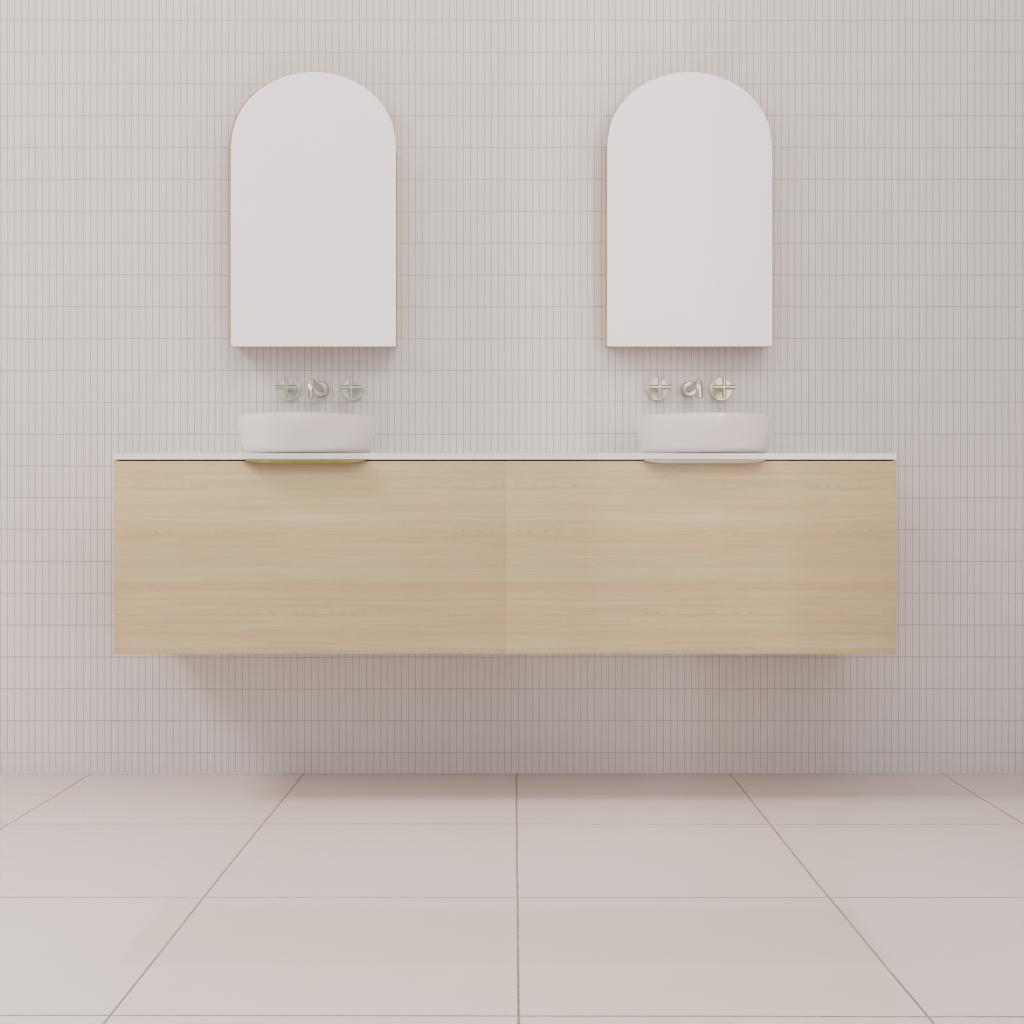 Zoe - 1800mm Vero Oak Wall Hung Vanity