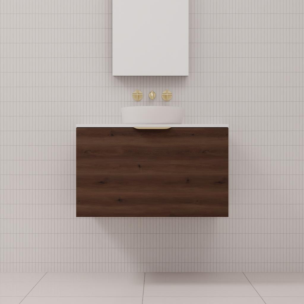 Zoe - 750mm Chestnut Wall Hung Vanity
