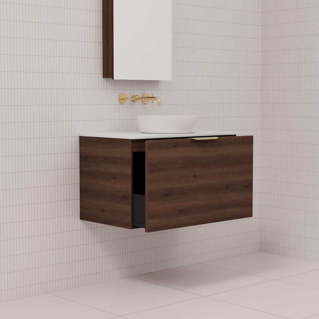 Zoe - 750mm Chestnut Wall Hung Vanity