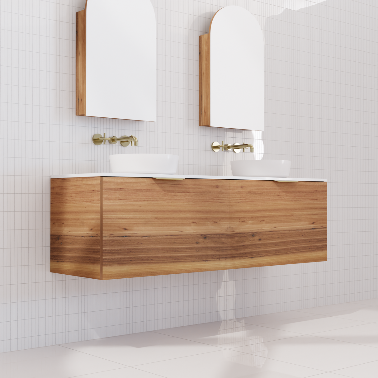 Zoe - 1500mm Blackbutt Wall Hung Vanity