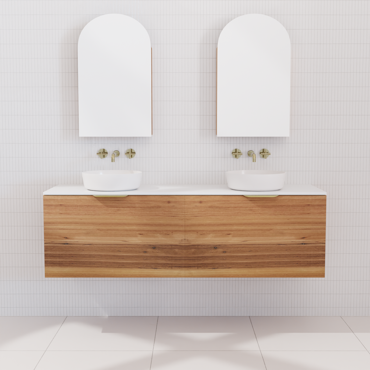 Zoe - 1500mm Blackbutt Wall Hung Vanity