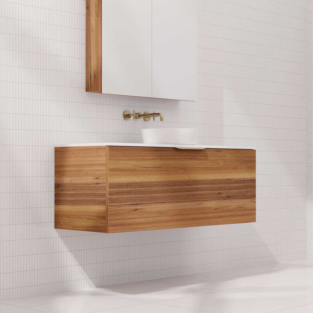 Zoe - 1200mm Blackbutt Wall Hung Vanity