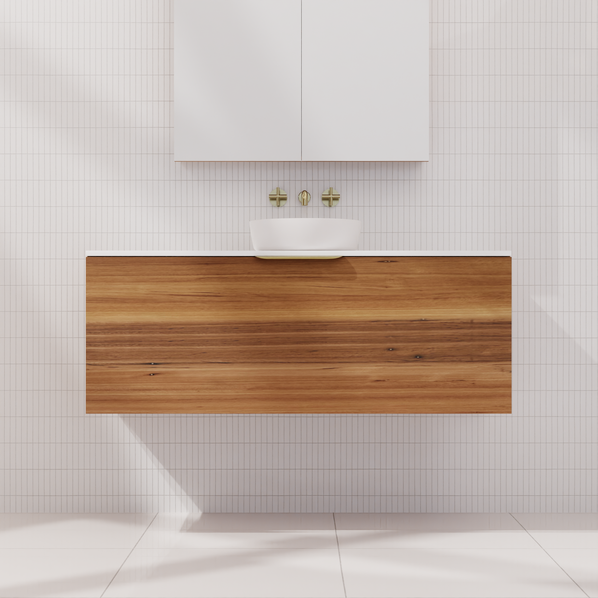 Zoe - 1200mm Blackbutt Wall Hung Vanity
