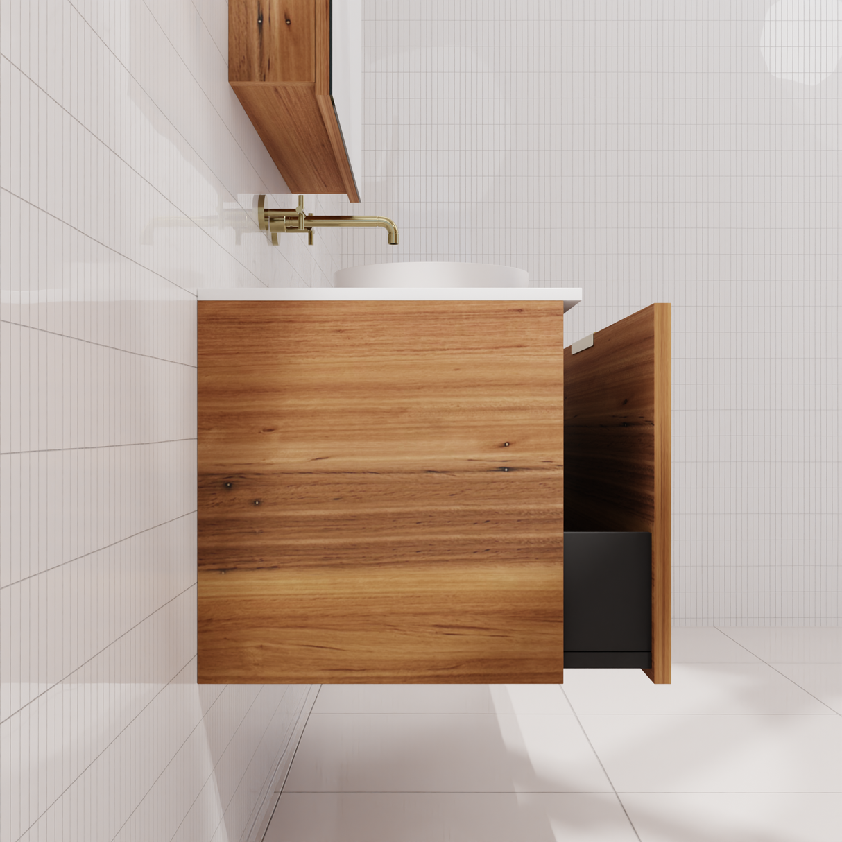 Zoe - 1200mm Blackbutt Wall Hung Vanity
