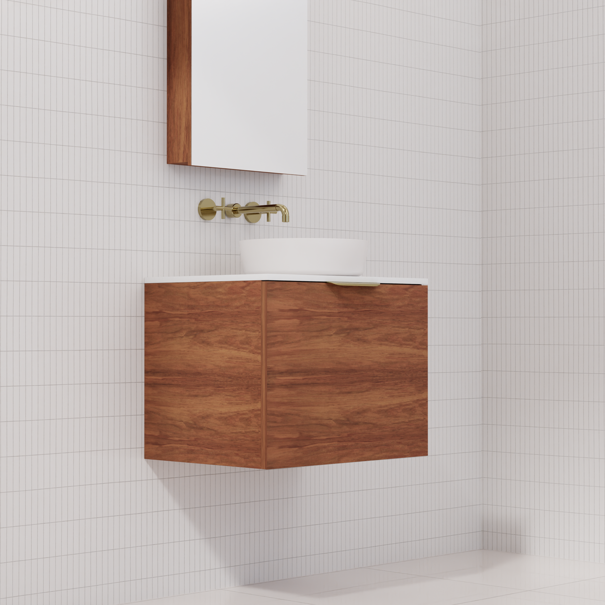 Zoe - 600mm Tasmanian Blackwood Wall Hung Vanity