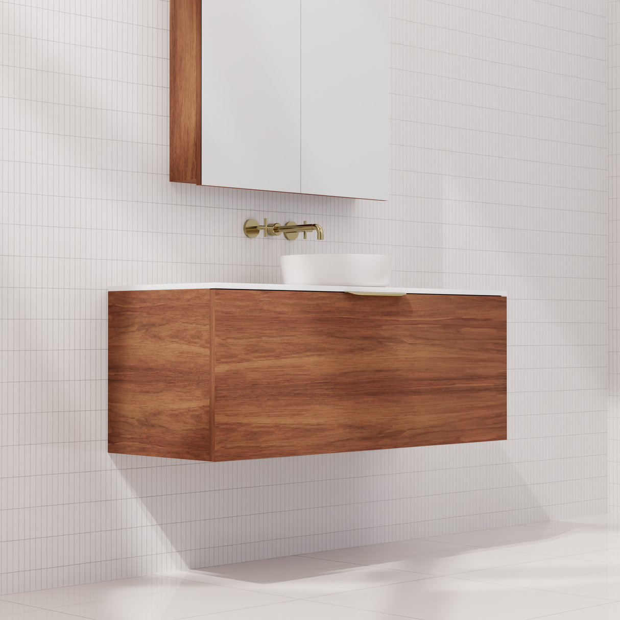 Zoe - 1200mm Tasmanian Blackwood Wall Hung Vanity
