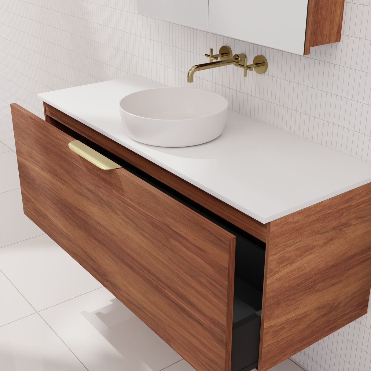 Zoe - 1200mm Tasmanian Blackwood Wall Hung Vanity