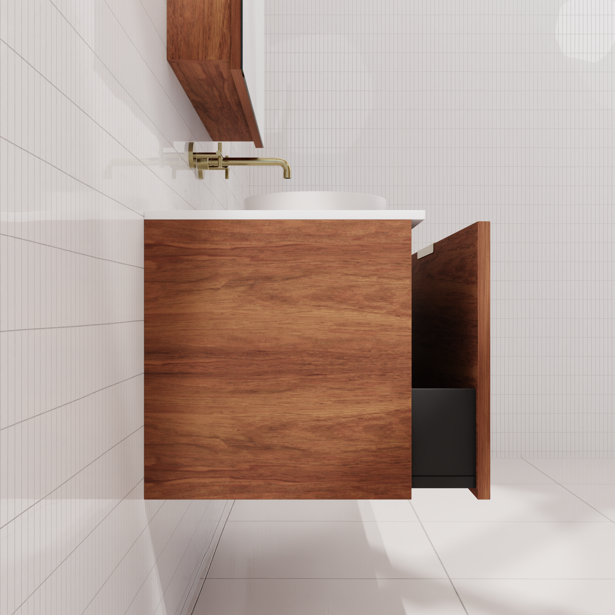 Zoe - 1200mm Tasmanian Blackwood Wall Hung Vanity
