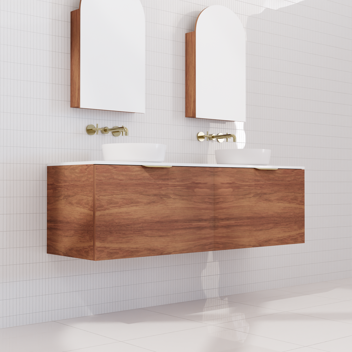 Zoe - 1500mm Tasmanian Blackwood Wall Hung Vanity