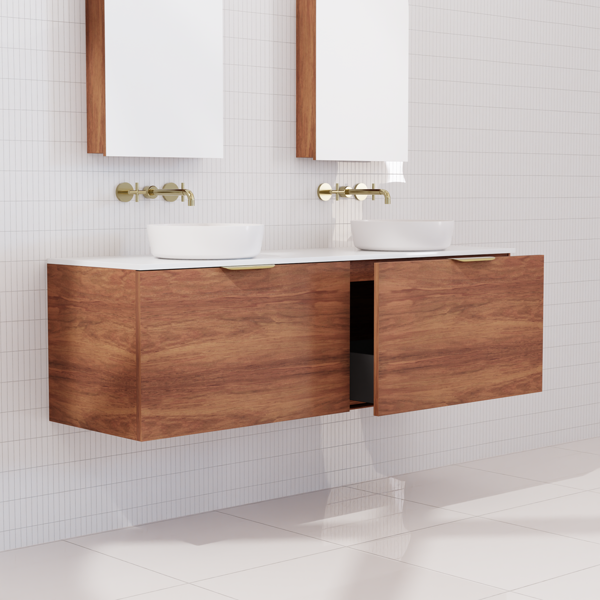 Zoe - 1500mm Tasmanian Blackwood Wall Hung Vanity