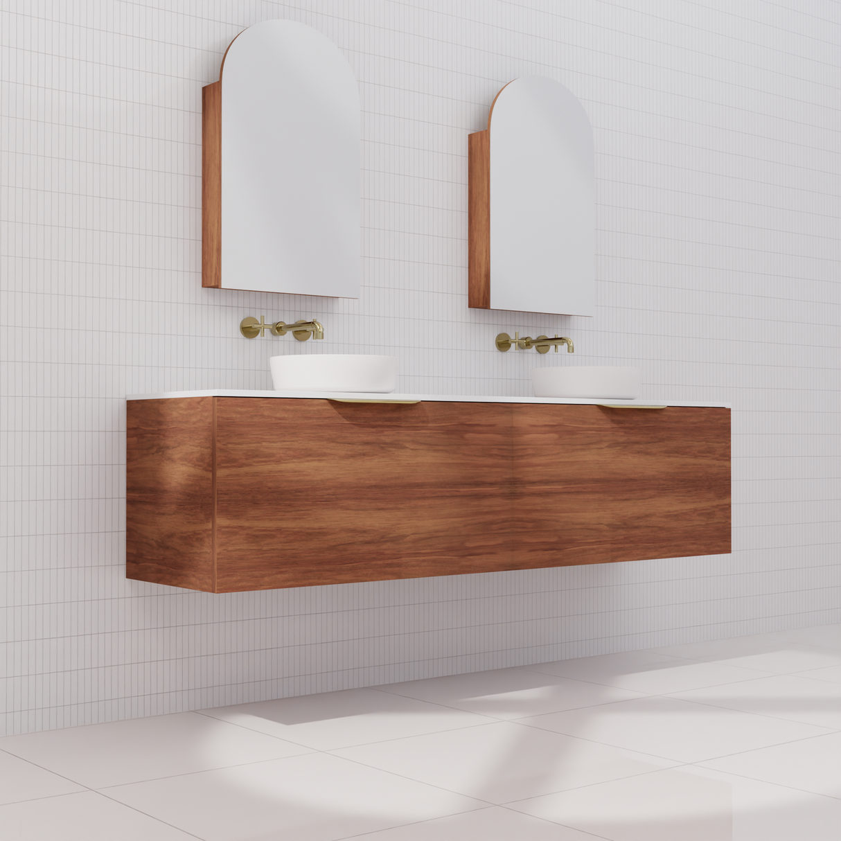Zoe - 1800mm Tasmanian Blackwood Wall Hung Vanity