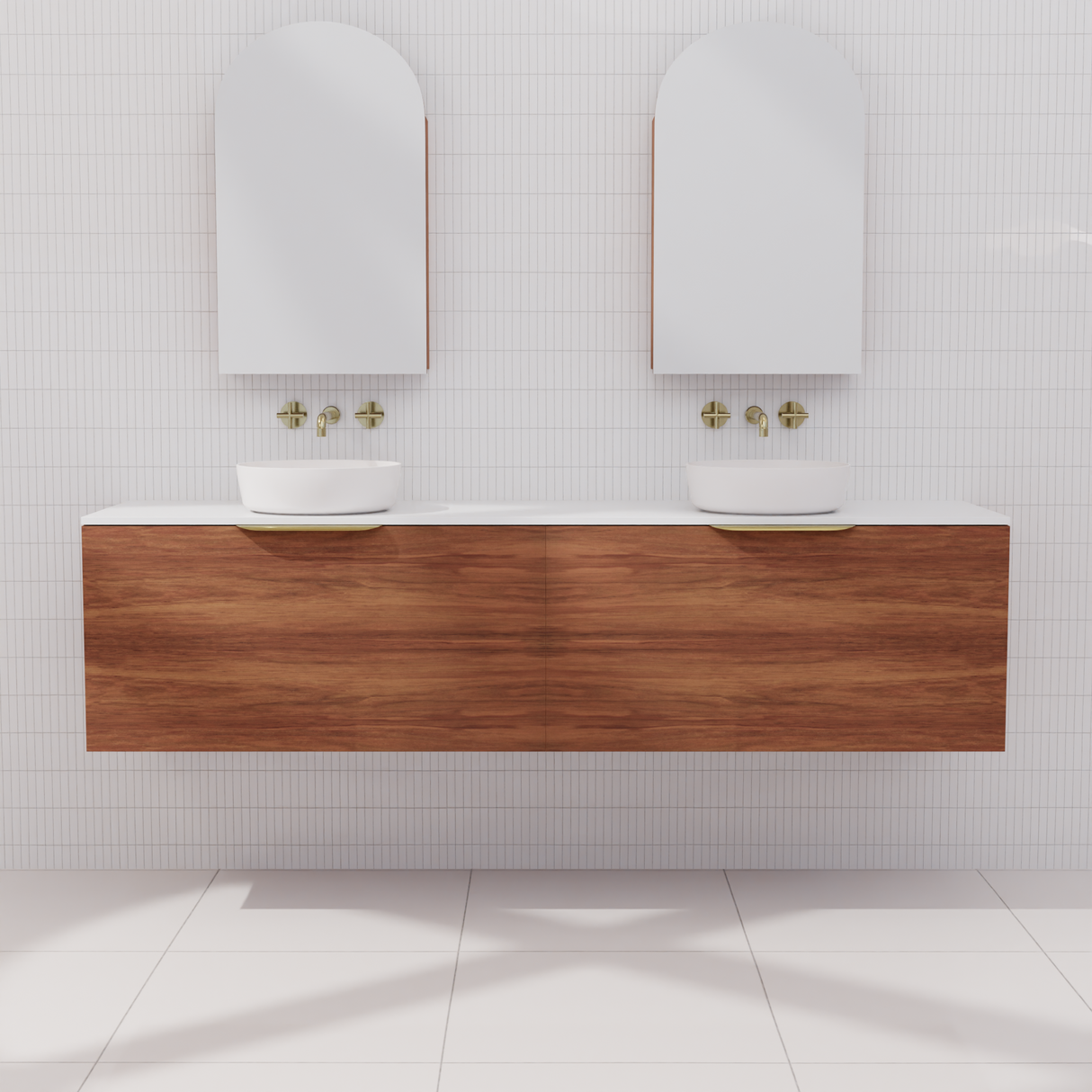 Zoe - 1800mm Tasmanian Blackwood Wall Hung Vanity