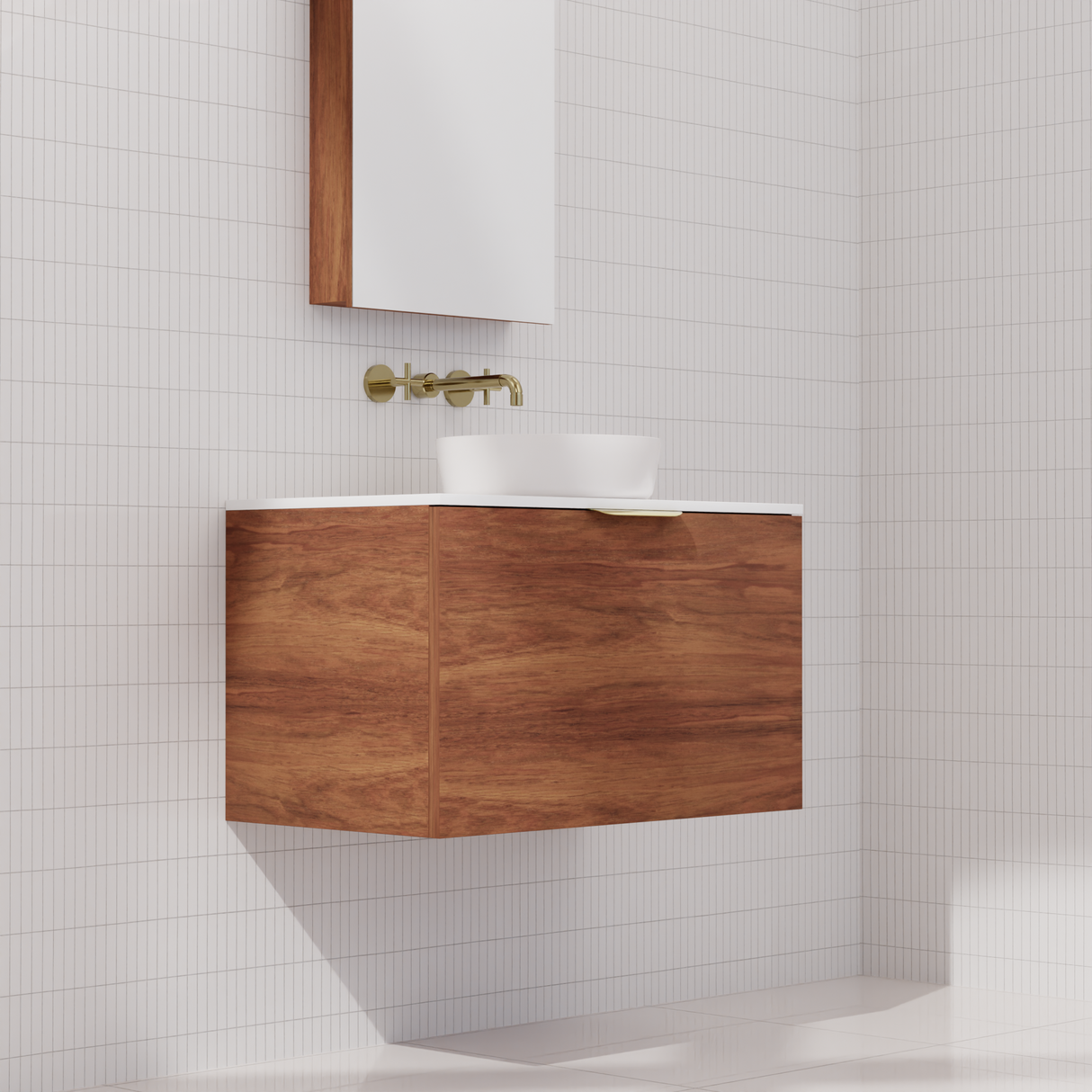 Zoe - 750mm Tasmanian Blackwood Wall Hung Vanity
