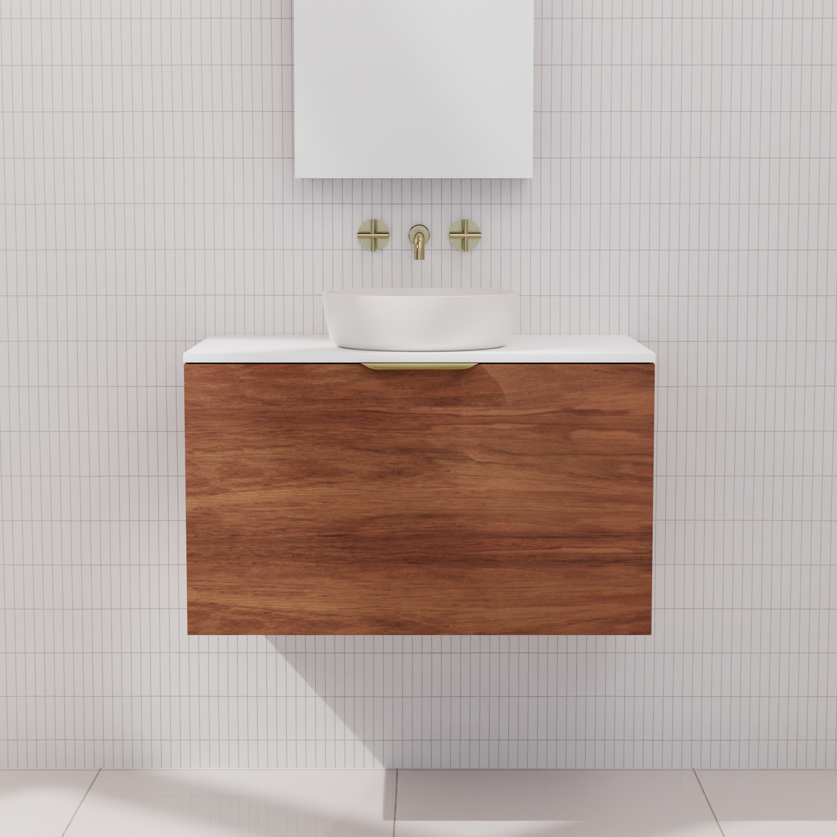Zoe - 750mm Tasmanian Blackwood Wall Hung Vanity