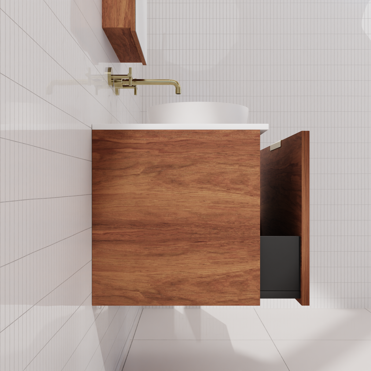 Zoe - 750mm Tasmanian Blackwood Wall Hung Vanity