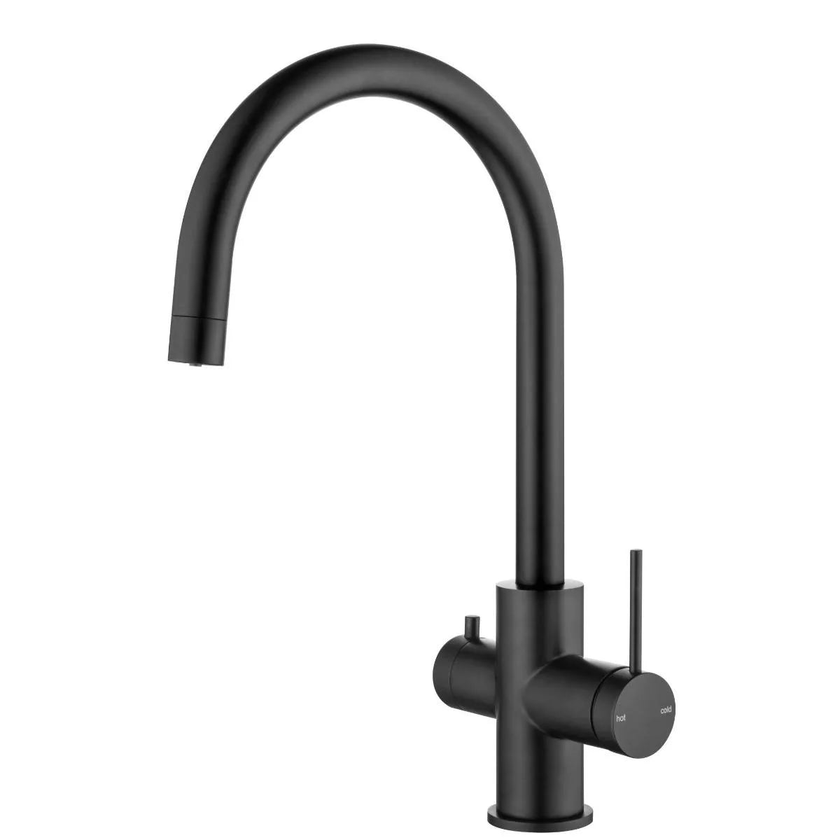 Mica - Matte Black 3-way Filtered Kitchen Mixer