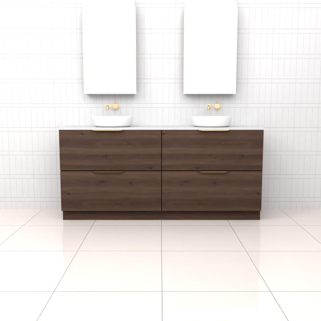 Celeste Duo - 1800mm Chestnut Freestanding Vanity