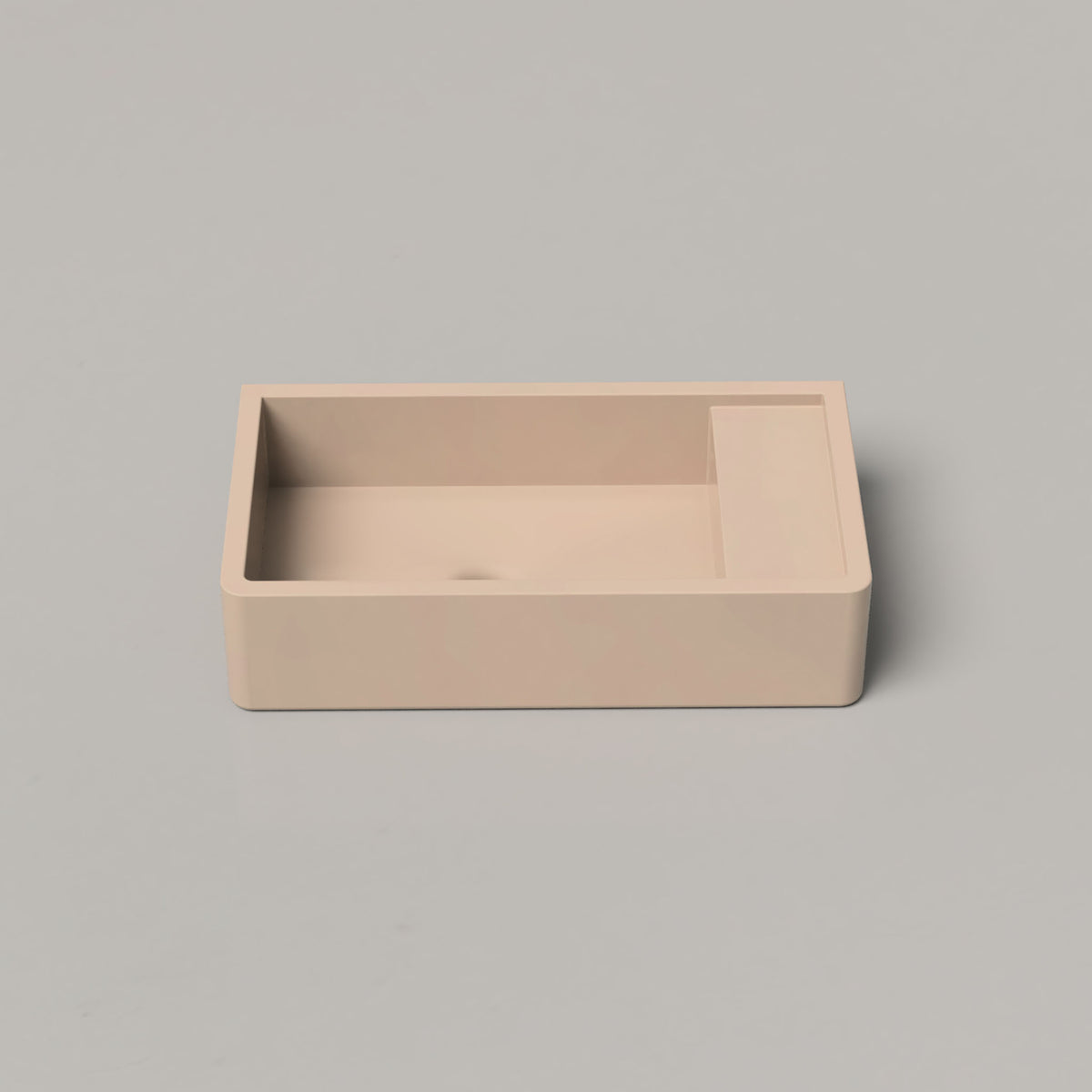 Shelf 02 Concrete Basin - Surface Mount | Tap Hole | No Overflow