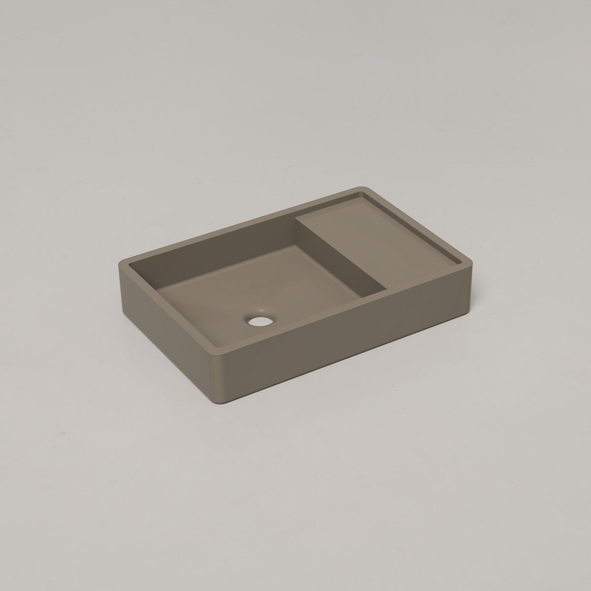 Shelf 03 Concrete Basin - Surface Mount | No Tap Hole | No Overflow