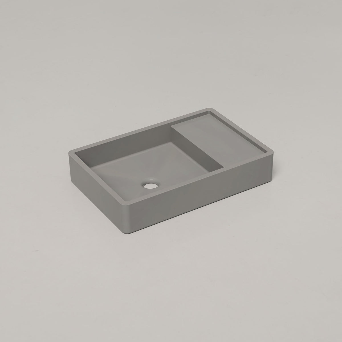 Shelf 03 Concrete Basin - Surface Mount | No Tap Hole | No Overflow