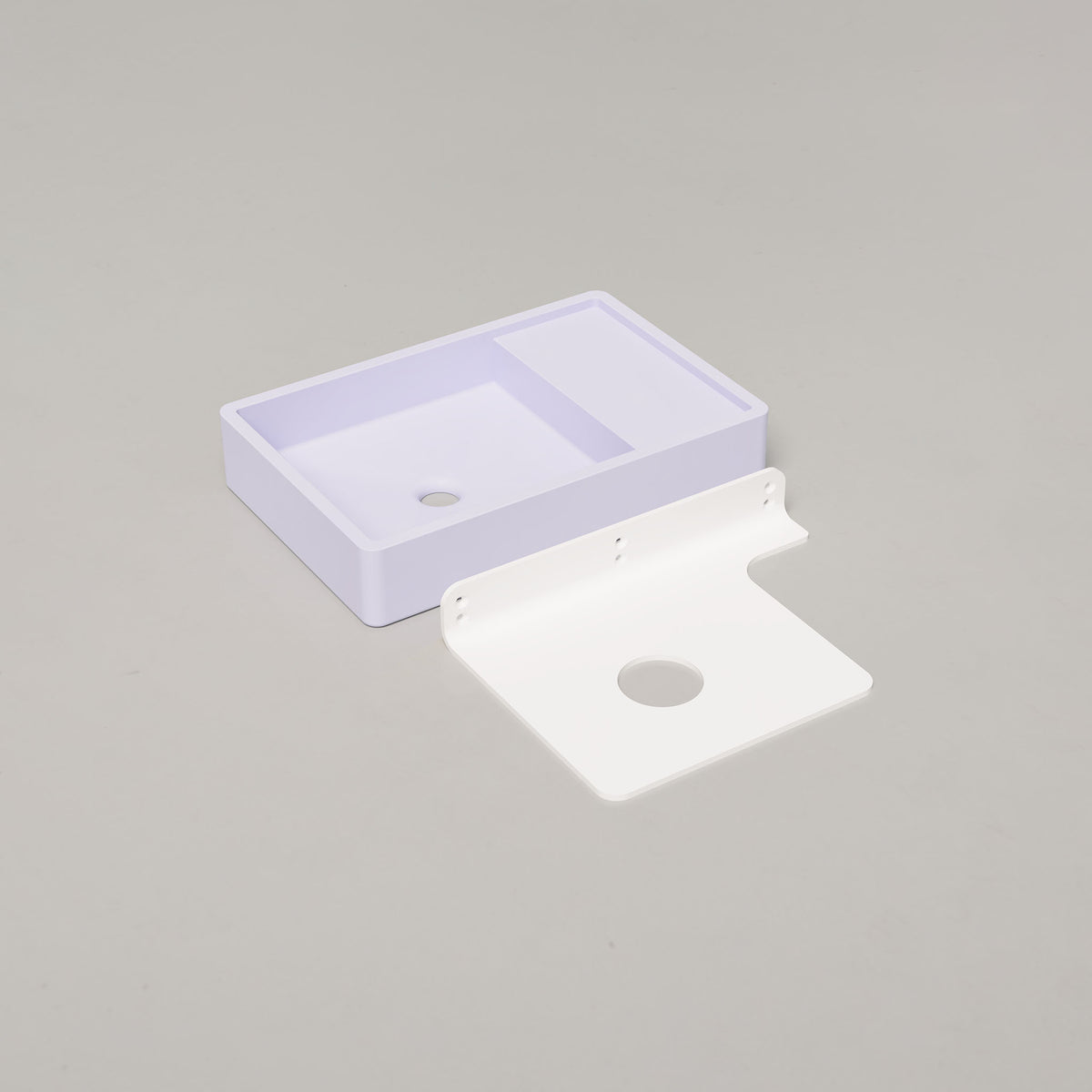 Shelf 03 Concrete Basin - Wall Mount | No Tap Hole | No Overflow