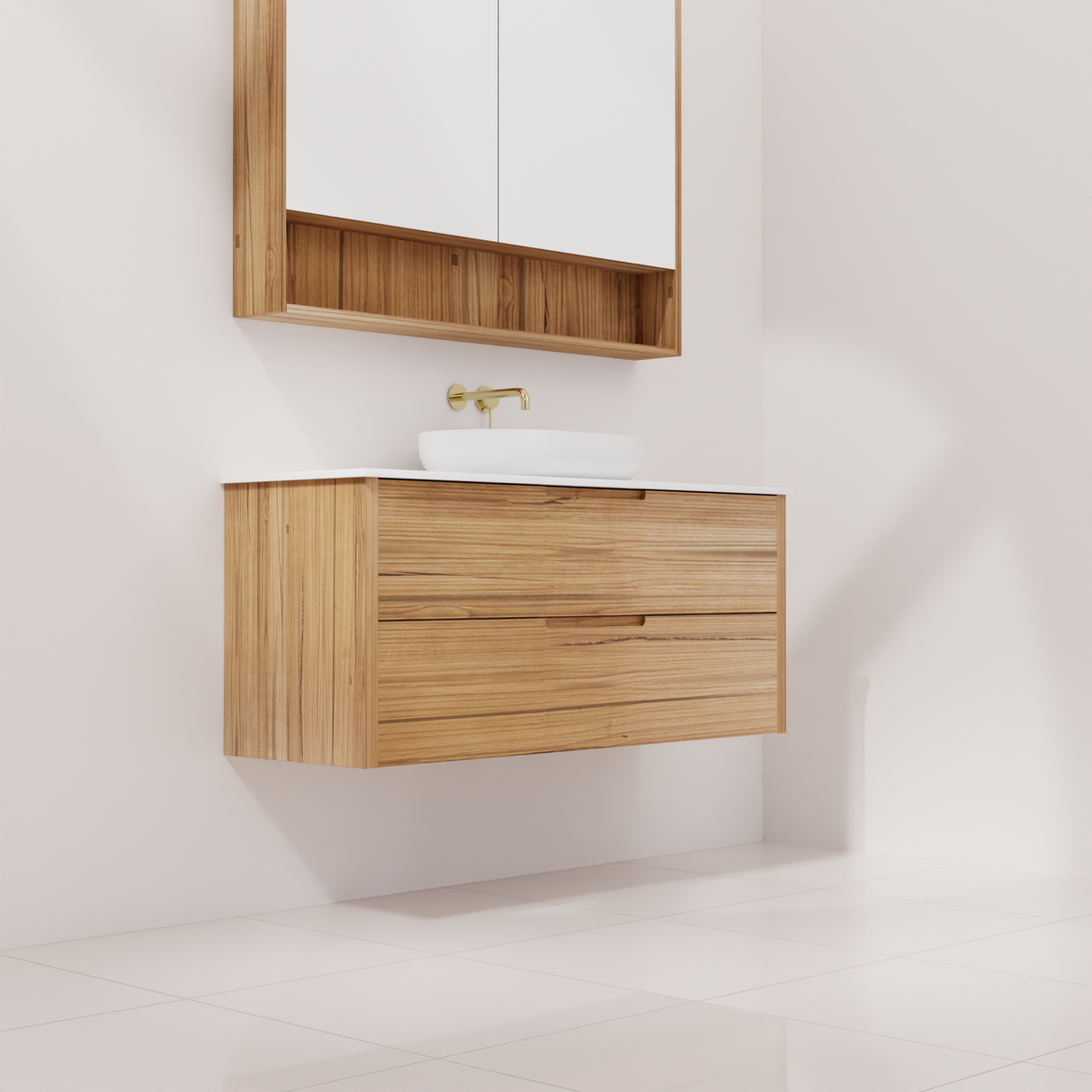 Avila - 1200mm Messmate Timber Vanity