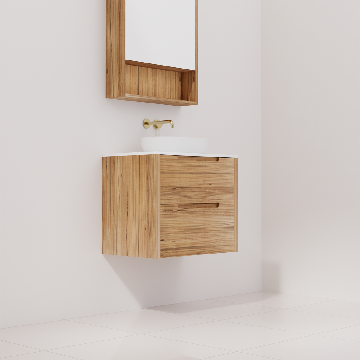 Avila - 600mm Messmate Timber Vanity