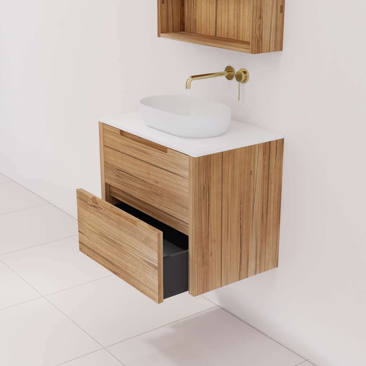 Avila - 600mm Messmate Timber Vanity