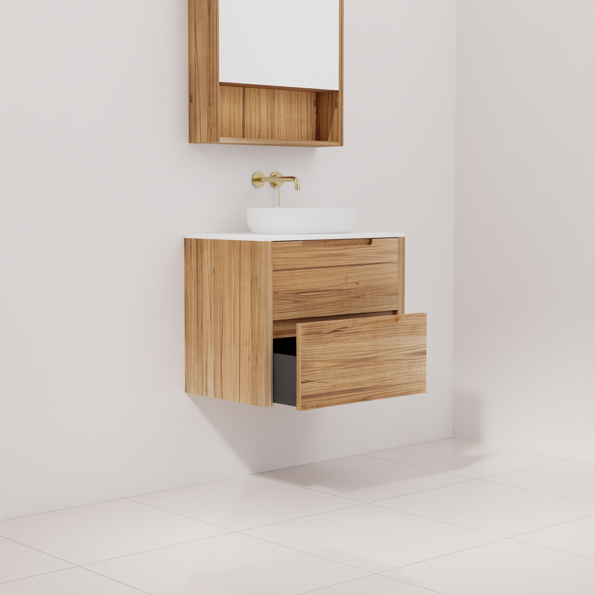 Avila - 600mm Messmate Timber Vanity