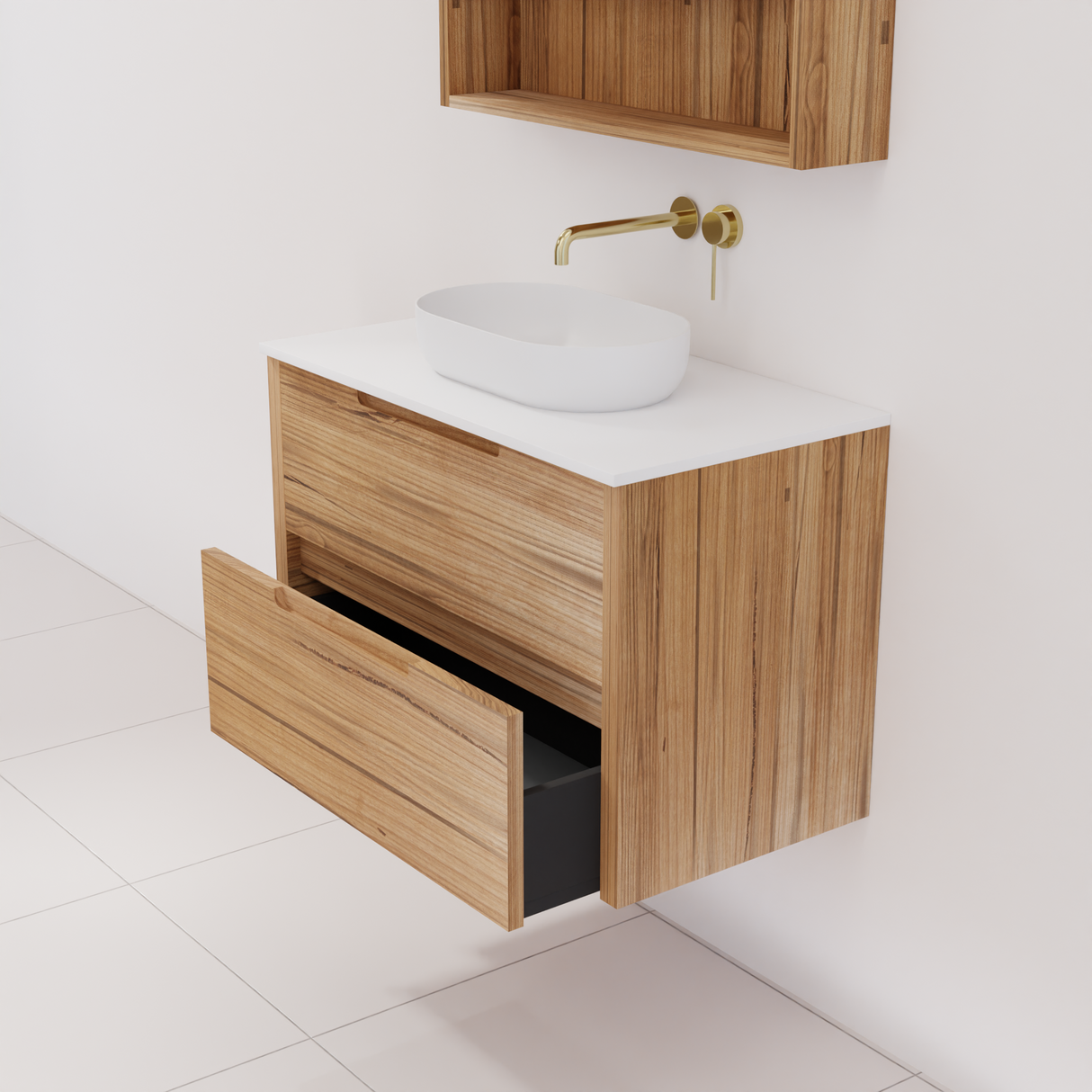 Avila - 750mm Messmate Timber Vanity