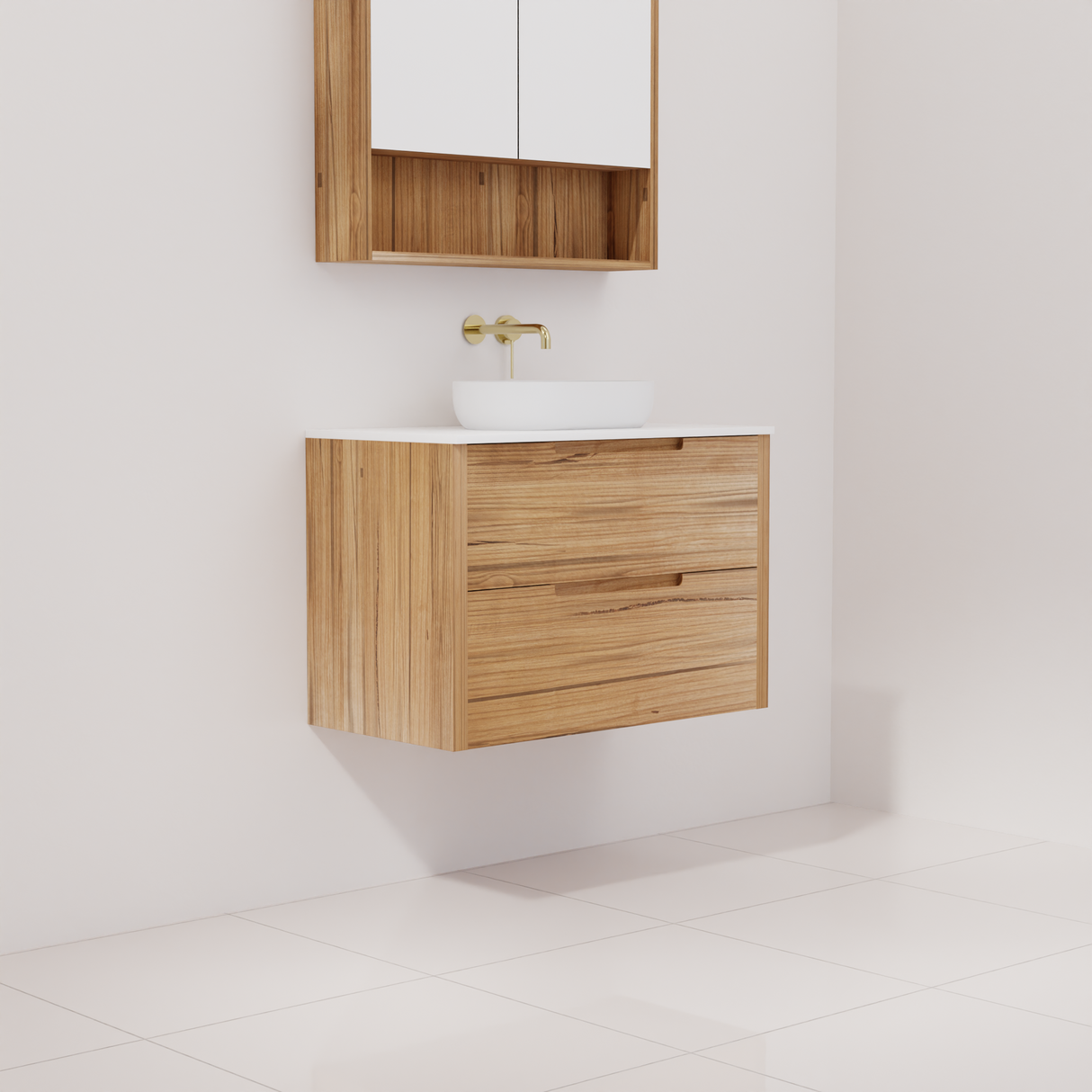 Avila - 750mm Messmate Timber Vanity