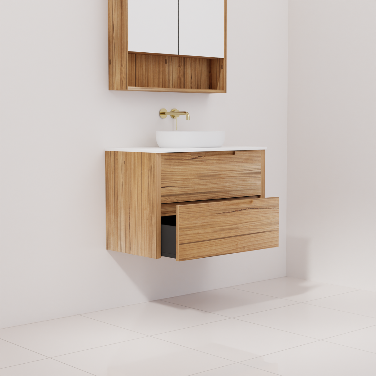 Avila - 750mm Messmate Timber Vanity