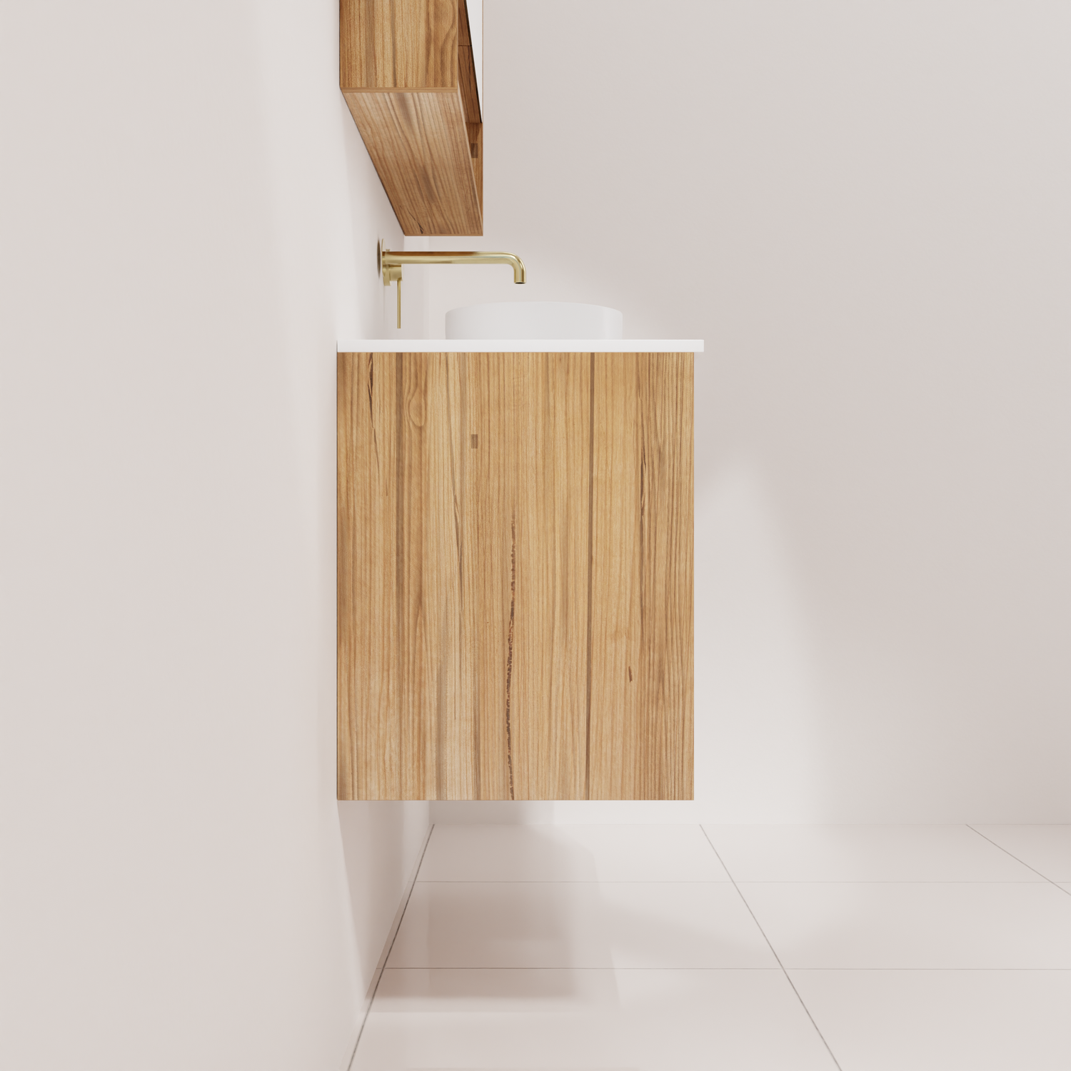 Avila - 900mm Messmate Timber Vanity